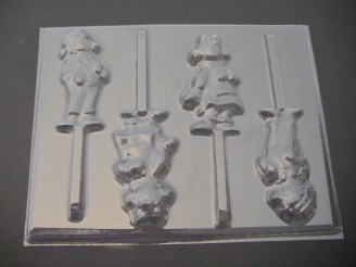 140sp Rag Doll Boy and Girl Chocolate or Hard Candy Lollipop Mold